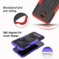 For Motorola Moto Z3 Play Case Yiakeng Dual Layer Shockproof Wallet Slim Green