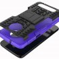 For Motorola Moto Z3 Play Case Yiakeng Dual Layer Shockproof Wallet Slim Purple