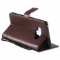 For Galaxy Note 9 Case Wallet PU Leather Flowers Folio Magnetic Kickstand Brown