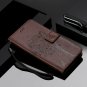 For Galaxy Note 9 Case Wallet PU Leather Flowers Folio Magnetic Kickstand Brown