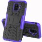 For Samsung Galaxy A6 Case Dual Layer Shockproof Wallet Slim Protective Purple