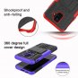 For Samsung Galaxy A6 Case Dual Layer Shockproof Wallet Slim Protective Blue
