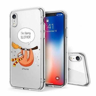 For iPhone XR Case Premium Clear Scratch-Resistant Cute Creative Harry Slother