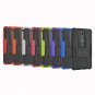 For Nokia 6.1 Case Dual Layer Wallet Bumper Waterproof Kickstand Cover Blue