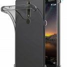 For Nokia 6.1 Case TPU Shock Absorption Technology Raised Bezels Smoke Black
