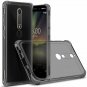 For Nokia 6.1 Case TPU Shock Absorption Technology Raised Bezels Smoke Black
