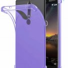 For Nokia 6.1 Case TPU Shock Absorption Technology Raised Bezels Purple