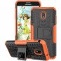 Samsung Galaxy J7 2018 Case Kickstand Shock Absorbing Hybrid Double Layer Orange