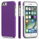 For iPhone 6/6s Case Dual Guard Protective Shock Absorbing Protection Purple