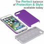 For iPhone 6/6s Case Dual Guard Protective Shock Absorbing Protection Purple