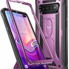 For Galaxy S10 Plus Case Heavy Duty Protection Full Body Shockproof Slim Purple