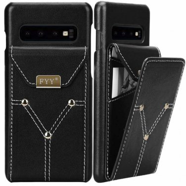 For Samsung Galaxy S10 Plus Case Lightweight Protective Card Slots Black