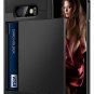 For Galaxy S10e Case Wallet Card Holder ID Slot Sliding Door Hidden Pocket Black