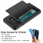 For Galaxy S10e Case Wallet Card Holder ID Slot Sliding Door Hidden Pocket Black