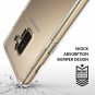 For Galaxy A8 case Crystal Clear PC Back Bumper Smoke Raised Bezels Clear