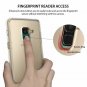 For Galaxy A8 case Crystal Clear PC Back Bumper Smoke Raised Bezels Clear