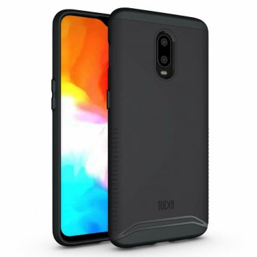 For OnePlus 6T Case Dual Layer Heavy Duty Reinforced Rugged Standard Matte Black