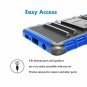 For Samsung Galaxy S10/S10+ Case 2019 Holster Clip Locking Swivel Belt Blue