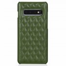 Galaxy S10 Plus 6.4 inch Case Luxury Cowhide Genuine Leather Handcrafted Green