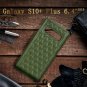 Galaxy S10 Plus 6.4 inch Case Luxury Cowhide Genuine Leather Handcrafted Green