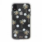 For iPhone XR Case Military Drop Test Protective Clear Bora Bora Palm Trees