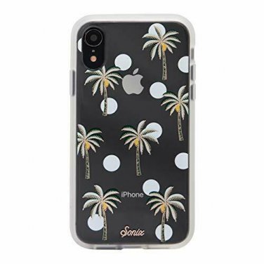 For iPhone XR Case Military Drop Test Protective Clear Bora Bora Palm Trees