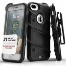 For iPhone 7/8 Plus Case Screen Protector Military Grade Drop Tested Clip Black