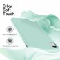 For iPhone XR Case Liquid Silicone Rubber Slim Shockproof Microfiber Mint