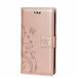 For Huawei P Smart Wallet Case 2019  PU Leather Magnetic Flip Cover Flower Gold