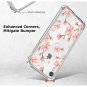 For iPhone XR Case Anti-Scratch Shock Absorbing Reinforced Bumper Pink Flowers