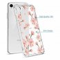 For iPhone XR Case Anti-Scratch Shock Absorbing Reinforced Bumper Pink Flowers