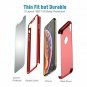 For iPhone XR Case Protective Cover Thin Slim Lightweight Screen Protector Red
