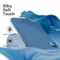 For iPhone XR Case Liquid Silicone Rubber Slim Shockproof Denim Blue