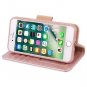 For iPhone 7/8 Wallet Case Leather Flip Cover Premium with Kickstand  Rosegold