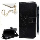 For Samsung Galaxy S7 Edge Case Leather Wallet Card Holders Fashion Pen Black