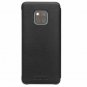 For Huawei Mate 20 Pro Case Slim Folio Genuine Leather with View Window Black