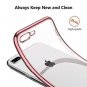 For iPhone 7/8 Plus Case Crystal Clear Transparent Soft Cover Slim Rose Gold