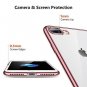For iPhone 7/8 Plus Case Crystal Clear Transparent Soft Cover Slim Rose Gold