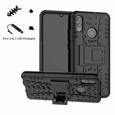 For Huawei Honor 10 Lite/P Smart 0case Shockproof Heavy Duty Combo Hybrid Black