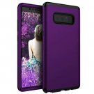 for Samsung Galaxy Note 8 Case 3 Layer Heavy Duty High Impact Resistant Purple
