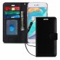 For Apple iPhone 6s/6 Plus Wallet Case Luxury Genuine Leather Card Slots Black