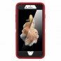 for Apple iPhone 6/6S Case Built Screen Protector Tough 3in1 Rugged Black/Red