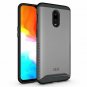 For OnePlus 6T Case Dual Layer Heavy Duty Reinforced Rugged Standard Metal Slate