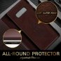 For Samsung Galaxy S10e Case Handcrafted Wallet Flip Folio Kickstand Brown