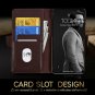 For Samsung Galaxy S10e Case Handcrafted Wallet Flip Folio Kickstand Brown