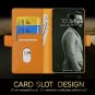For Samsung Galaxy S10e Case Handcrafted Wallet Flip Folio Kickstand Yellow