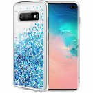 For Samsung Galaxy S10 Plus Case Glitter Liquid Luxury Fashion Soft TPU Blue