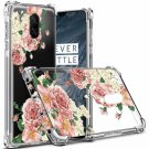 For Oneplus 6TOnePlus 6T Case Shock Absorption Flexible TPU Rubber Big Rose