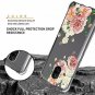 For Oneplus 6TOnePlus 6T Case Shock Absorption Flexible TPU Rubber Big Rose