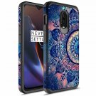 For OnePlus 6T Case Slim Hybrid Dual Layer Shockproof Hard Cover Mandala